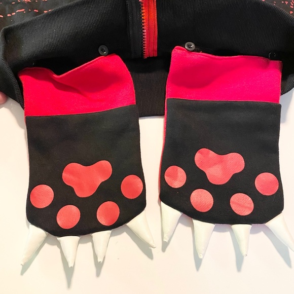 Women’s | Banned Alternative | Zip Up Hoodie | Black & Red | S (6) - Picture 4 of 16